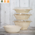 Bagasse Pulp Salad Container Square Bowl Food Container